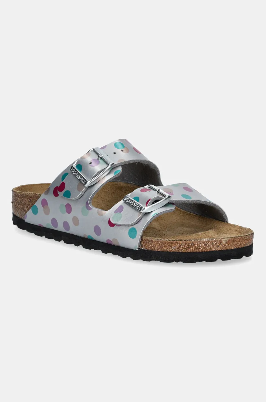 Levně Dětské pantofle Birkenstock Arizona stříbrná barva, 1029842