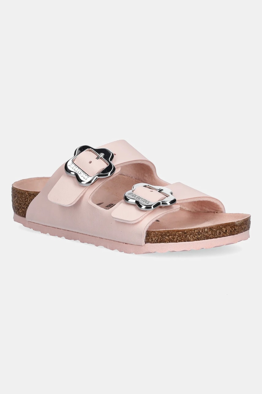 Birkenstock șlapi copii Arizona Flower Buckle culoarea roz, 1029490 Birkenstock șlapi copii Arizona Flower Buckle culoarea roz, 1029490