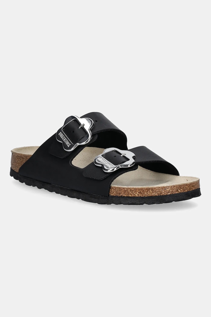 Birkenstock papuci Arizona Flower Buckle culoarea negru, 1029844 Birkenstock papuci Arizona Flower Buckle culoarea negru, 1029844