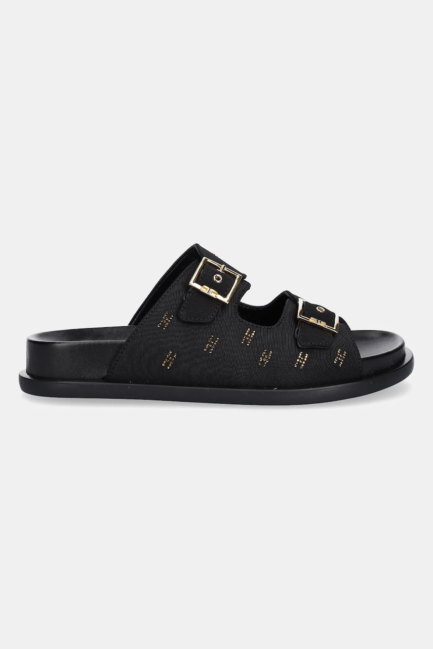 Шлепанцы Elisabetta Franchi цвет чёрный F4A2-E0310 Шлепанцы Elisabetta Franchi цвет чёрный F4A2-E0310