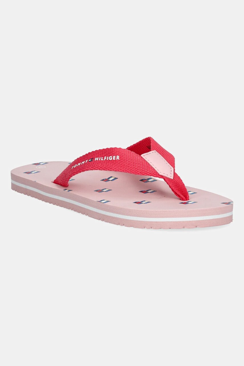 Levně Dětské žabky Tommy Hilfiger růžová barva, T3A8-33807