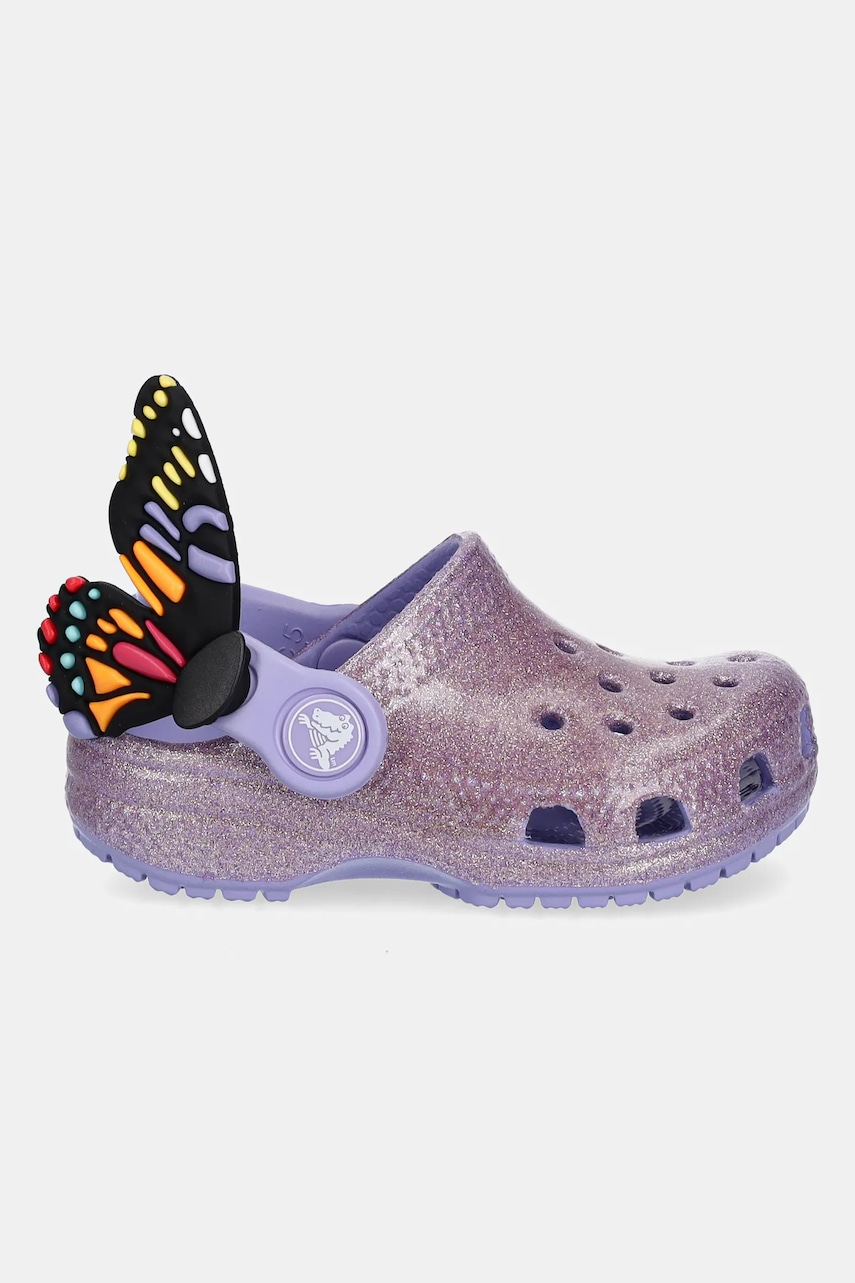 Детские шлепанцы Crocs CLASSIC IAM BUTTERFLY CLOG T цвет фиолетовый 210018 Детские шлепанцы Crocs CLASSIC IAM BUTTERFLY CLOG T цвет фиолетовый 210018