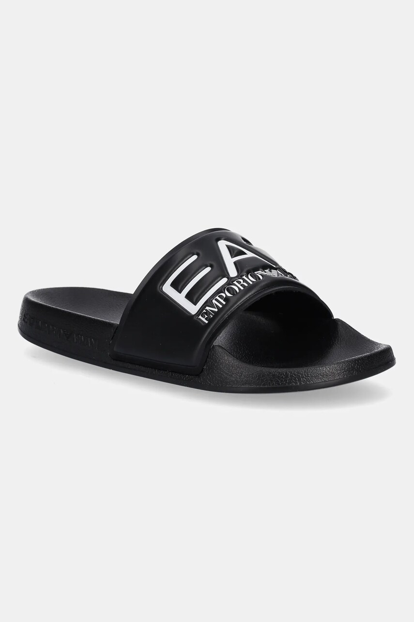 EA7 Emporio Armani slapi copii culoarea negru, 7Y000037 AF15118