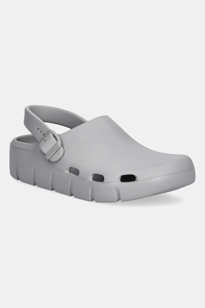 Birkenstock slapi copii Birki-Flow culoarea gri, 1029587