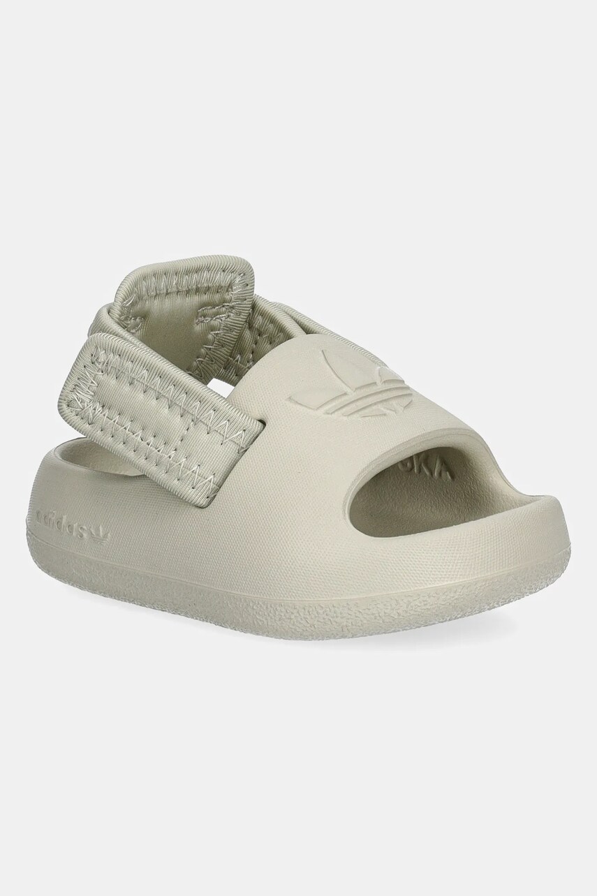 adidas Originals slapi copii ADIFOM ADILETTE culoarea bej, IG8438