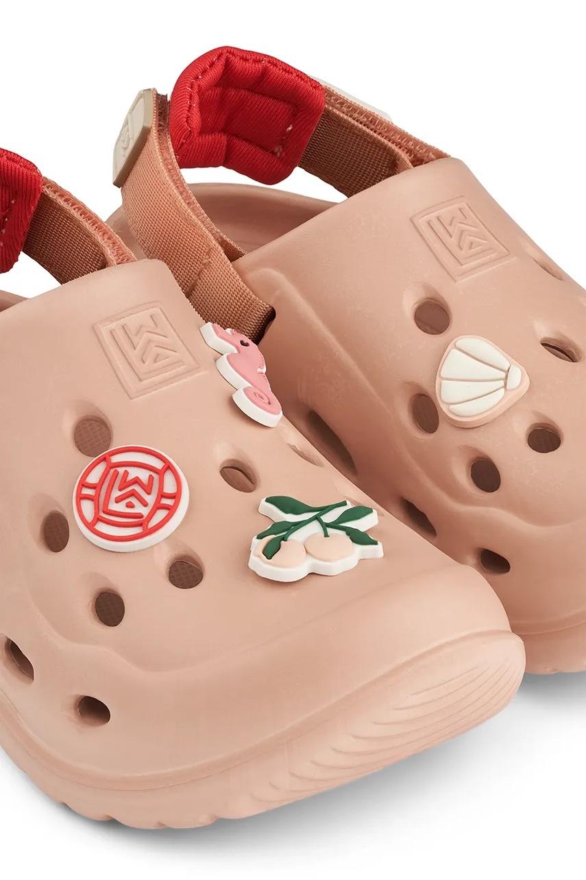 Детские шлепанцы Liewood Milas Sandals цвет оранжевый LW19659