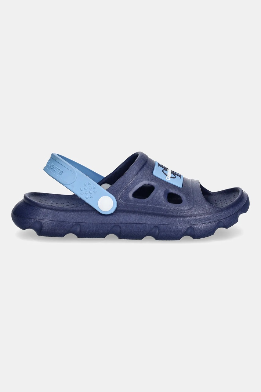 Детские шлепанцы Calvin Klein Jeans цвет синий V1X2-83025 Детские шлепанцы Calvin Klein Jeans цвет синий V1X2-83025