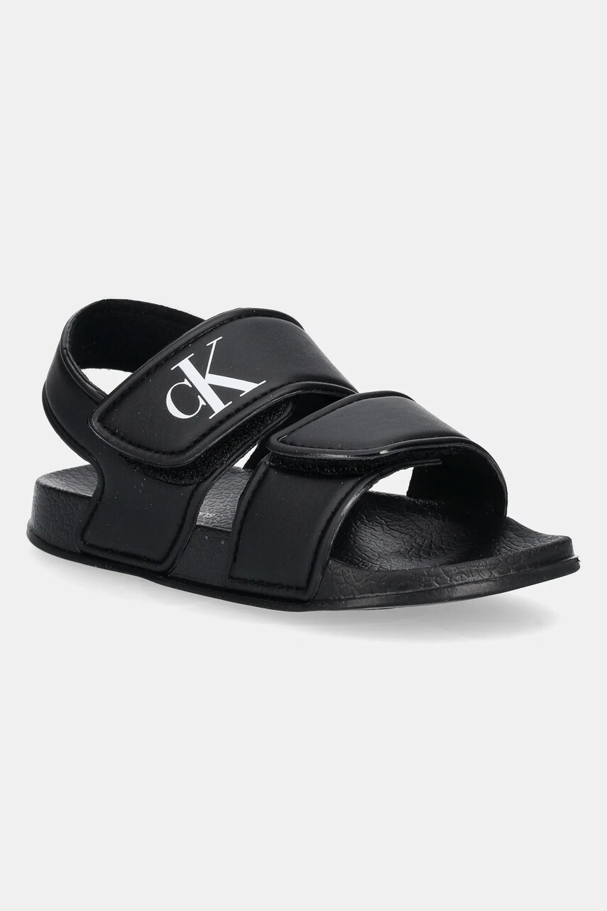 Levně Dětské sandály Calvin Klein Jeans černá barva, V1X2-83030