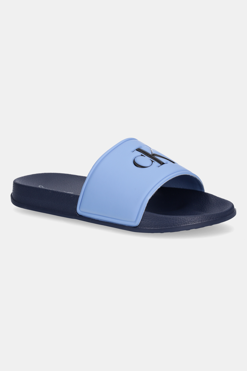 Levně Dětské pantofle Calvin Klein Jeans modrá barva, V3X0-83032