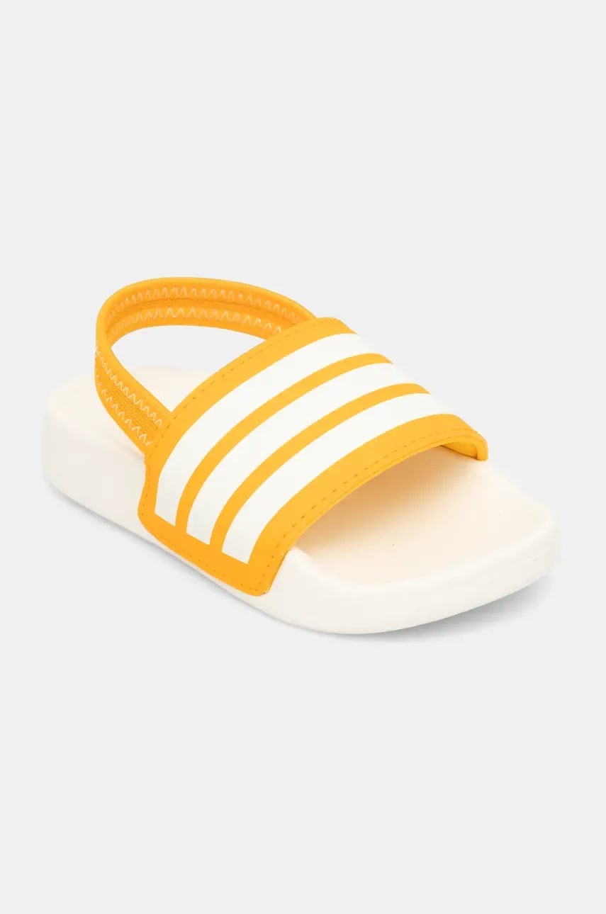 Levně Dětské pantofle adidas ADILETTE ESTRAP béžová barva, JR8355