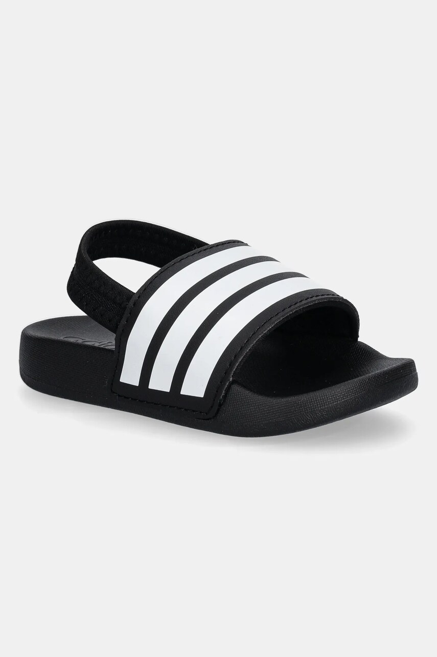 adidas slapi copii ADILETTE ESTRAP culoarea negru, JR5323