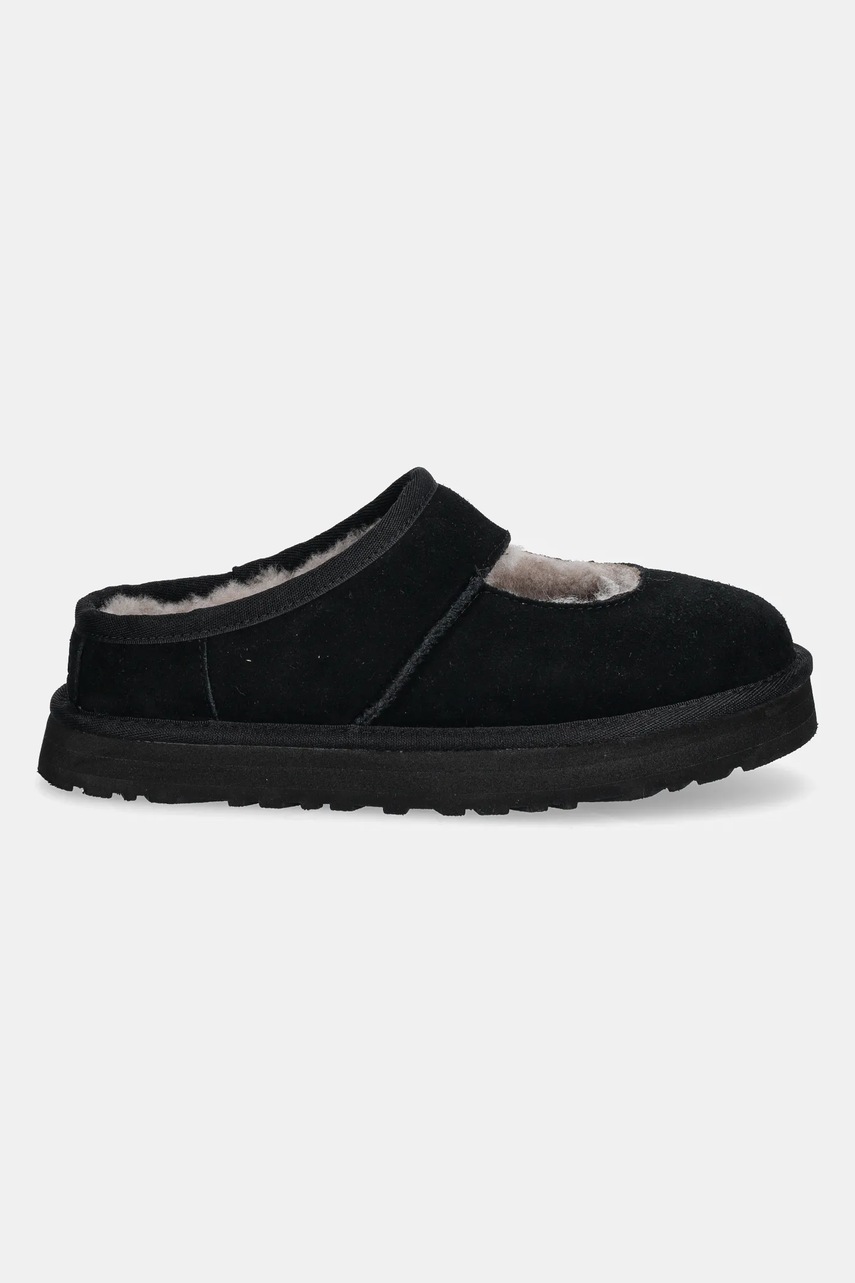 Детские замшевые тапочки UGG BEA MARY JANE цвет чёрный 1166552K