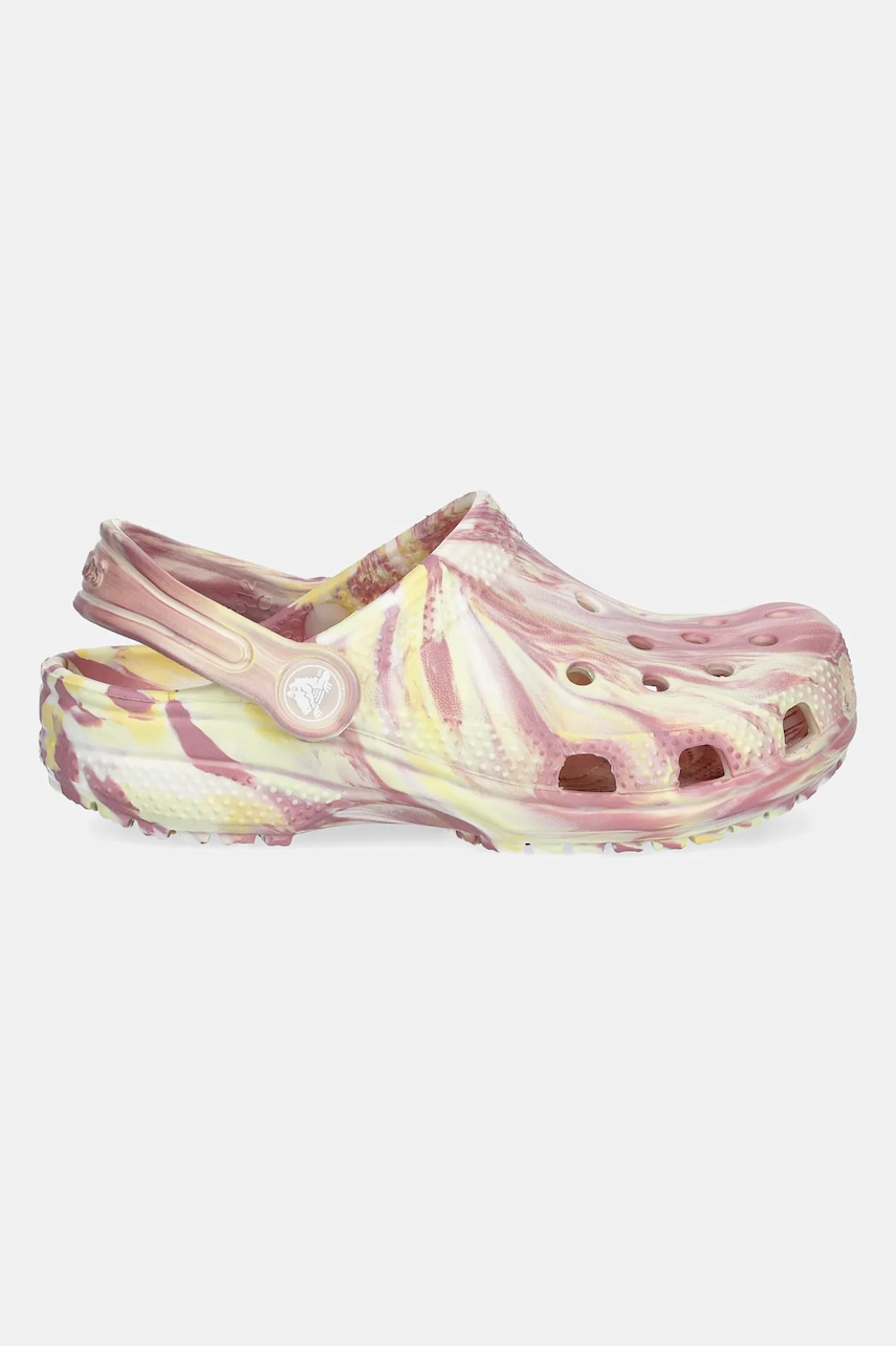 Шлепанцы Crocs CLASSIC GLOW MARBLED CLOG KIDS цвет розовый 210718 Шлепанцы Crocs CLASSIC GLOW MARBLED CLOG KIDS цвет розовый 210718