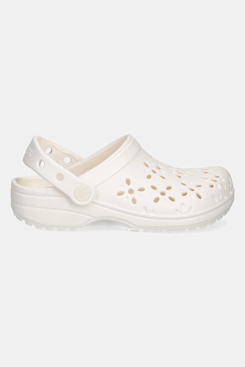 Шлепанцы Crocs CLASSIC FLORAL CUT OUT CLOG KIDS цвет бежевый 210943 Шлепанцы Crocs CLASSIC FLORAL CUT OUT CLOG KIDS цвет бежевый 210943