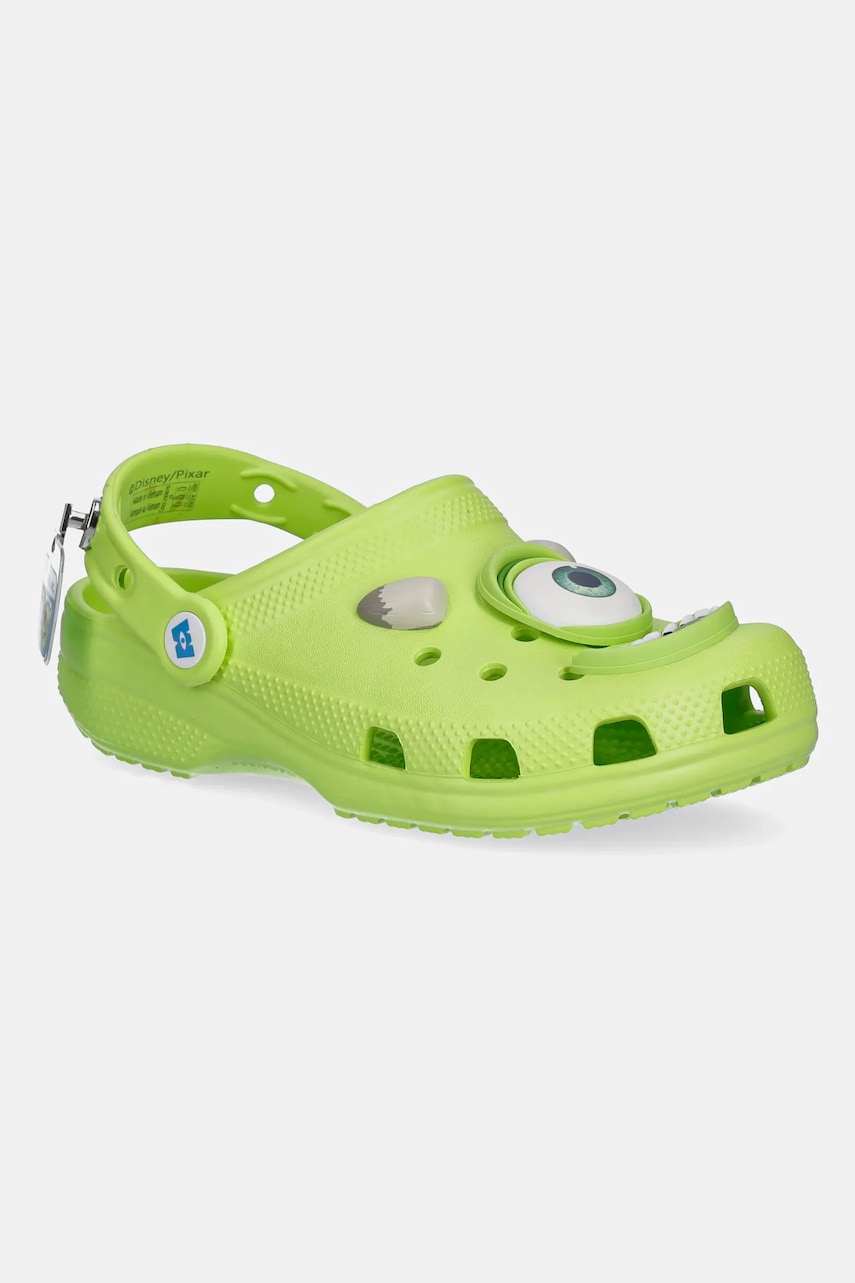 Crocs papuci CLASSIC MONSTERS INC MIKE CLOG KIDS culoarea verde, 210876 Crocs papuci CLASSIC MONSTERS INC MIKE CLOG KIDS culoarea verde, 210876
