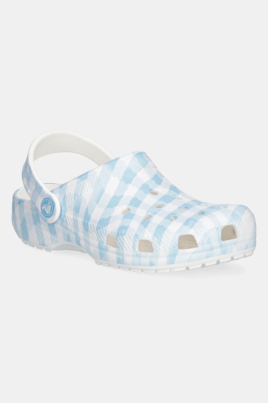Crocs papuci CLASSIC GINGHAM CLOG KIDS 210988 Crocs papuci CLASSIC GINGHAM CLOG KIDS 210988