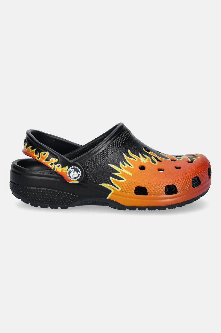 Шльопанці Crocs CLASSIC FLAMES CLOG KIDS колір чорний 210993