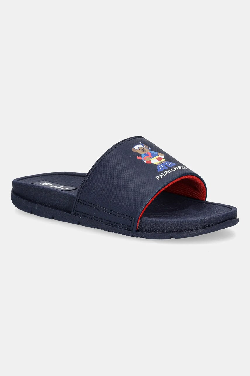 Levně Pantofle Polo Ralph Lauren FAIRVIEW BEAR tmavomodrá barva, RL01854411