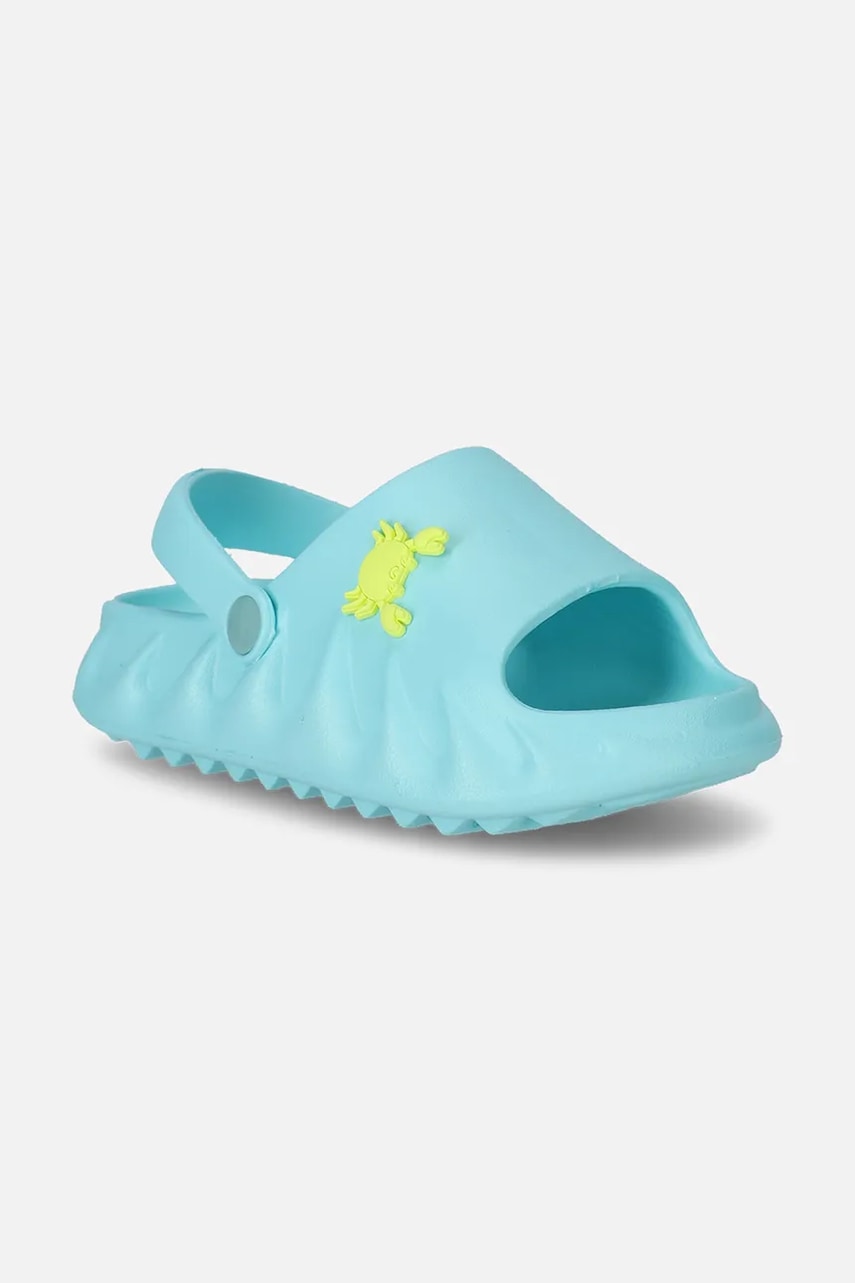 Детские шлепанцы Coccodrillo цвет бирюзовый SHOES BOY Детские шлепанцы Coccodrillo цвет бирюзовый SHOES BOY