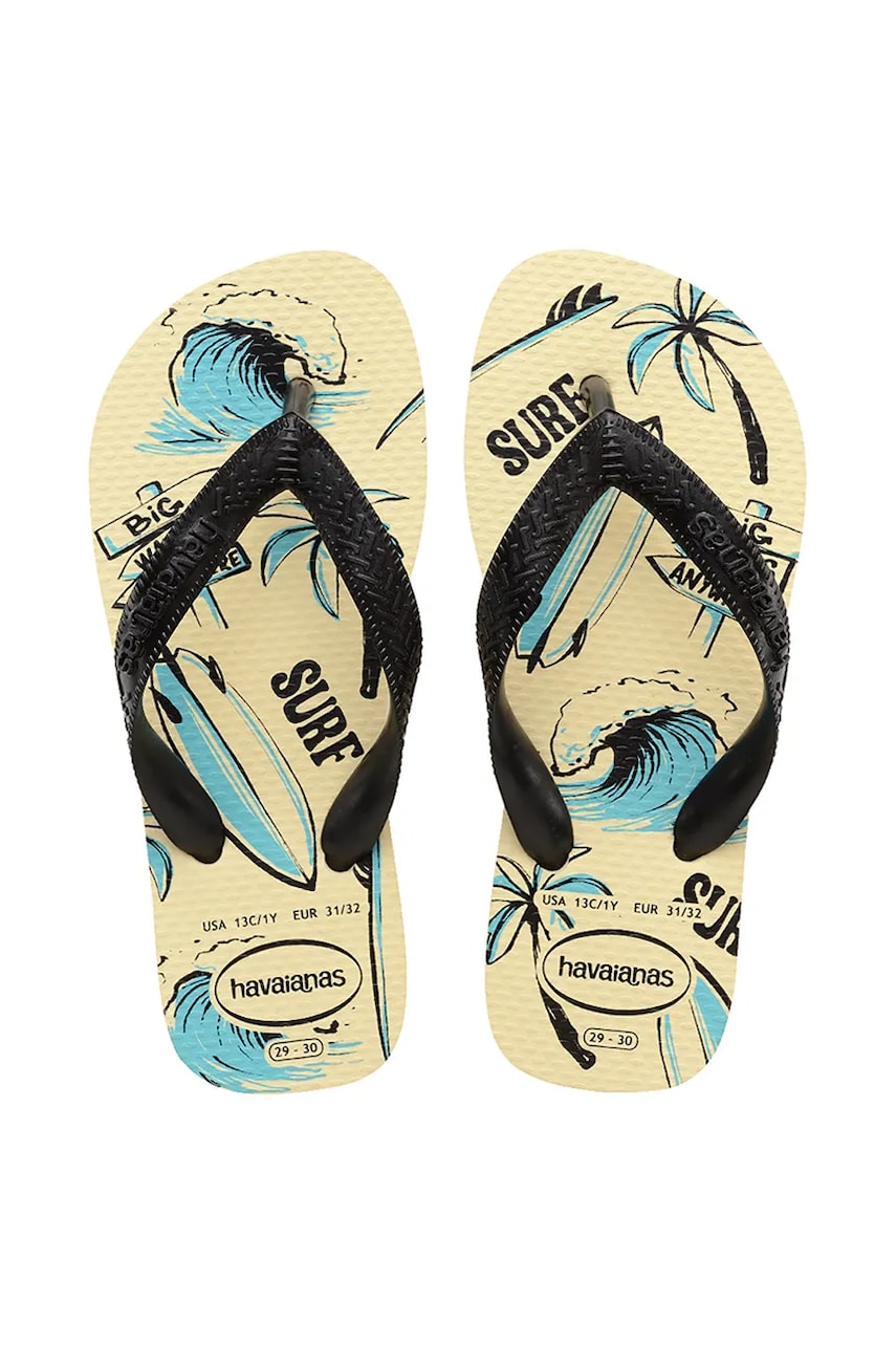 Havaianas slapi copii KIDS ATHLETIC culoarea bej, 4127273 Havaianas slapi copii KIDS ATHLETIC culoarea bej, 4127273