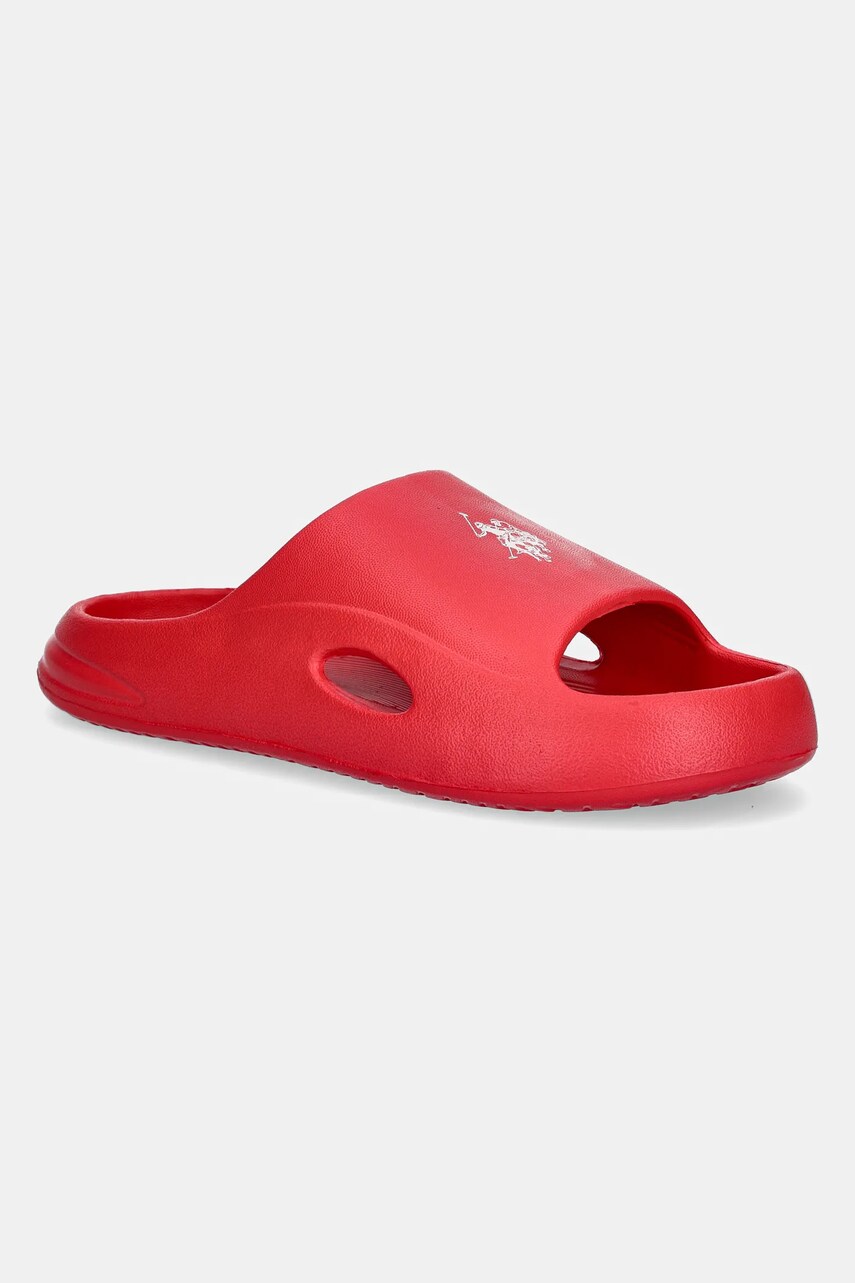 U.S. Polo Assn. slapi copii RYDER001 culoarea rosu, RYDER001K/5G2