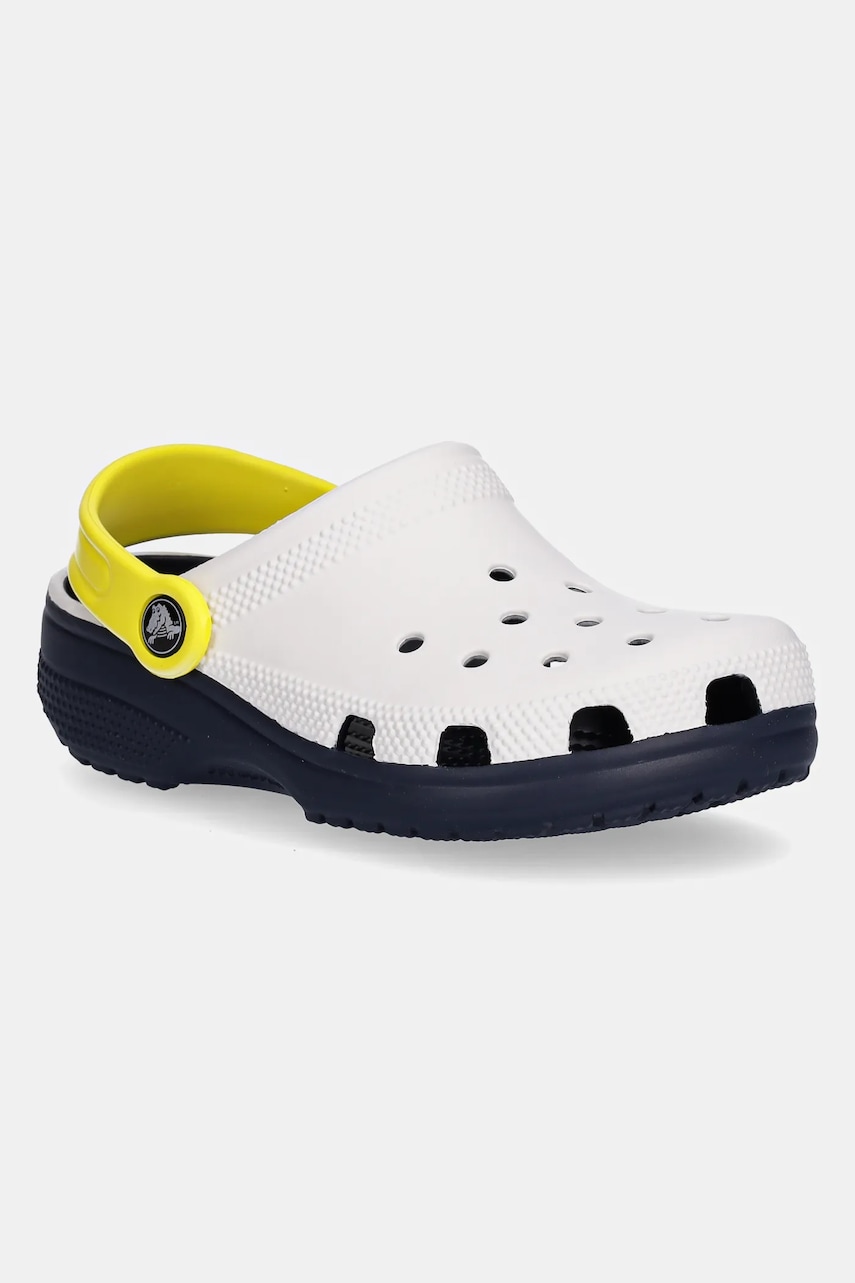 Levně Dětské pantofle Crocs CLASSIC RETRO SPORT CLOG KIDS bílá barva, 211258