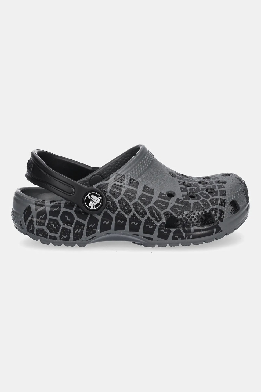 Детские шлепанцы Crocs CLASSIC TIRE PRINT CLOG KIDS цвет серый 211261
