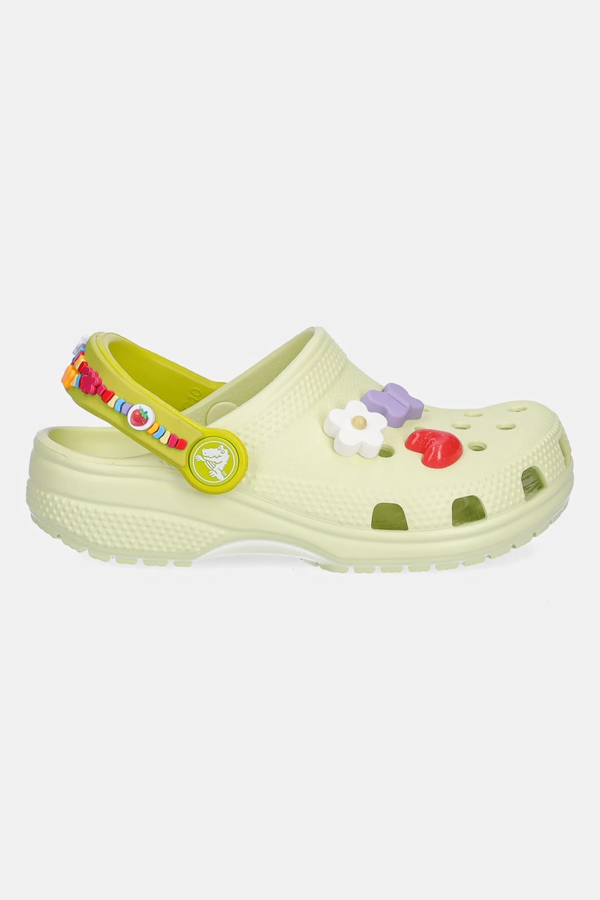 Детские шлепанцы Crocs CLASSIC FRIENDSHIP BRACELET CLOG T цвет зелёный 211307 Детские шлепанцы Crocs CLASSIC FRIENDSHIP BRACELET CLOG T цвет зелёный 211307