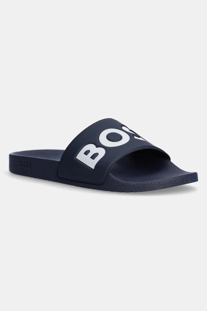 BOSS papuci Aryeh barbati, culoarea albastru marin, 50536835
