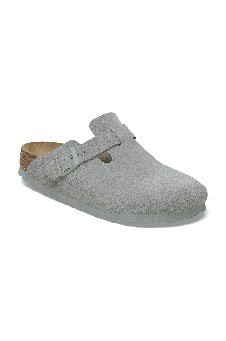 Замшевые шлепанцы Birkenstock Boston мужские 1029212 Замшевые шлепанцы Birkenstock Boston мужские 1029212