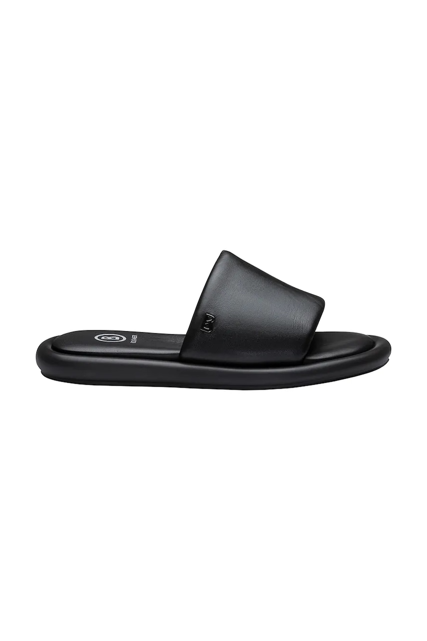 Bogner slapi de piele PORTOFINO M 1 A barbati, culoarea negru, 12525101 Bogner slapi de piele PORTOFINO M 1 A barbati, culoarea negru, 12525101