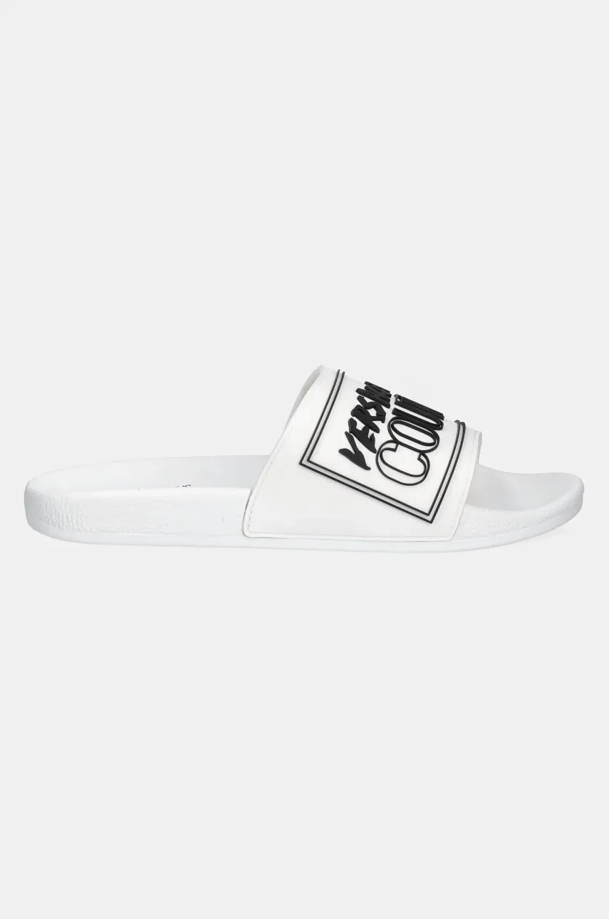 Шлепанцы Versace Jeans Couture мужские цвет белый 78YA3SQ3 ZSC22 003 Шлепанцы Versace Jeans Couture мужские цвет белый 78YA3SQ3 ZSC22 003