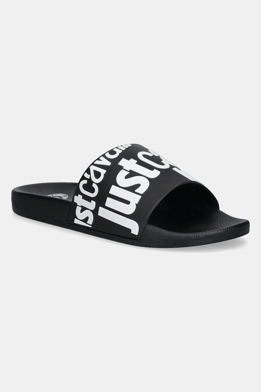 Just Cavalli papuci barbati, culoarea negru, 78QA3SZ1ZS785L01 Just Cavalli papuci barbati, culoarea negru, 78QA3SZ1ZS785L01