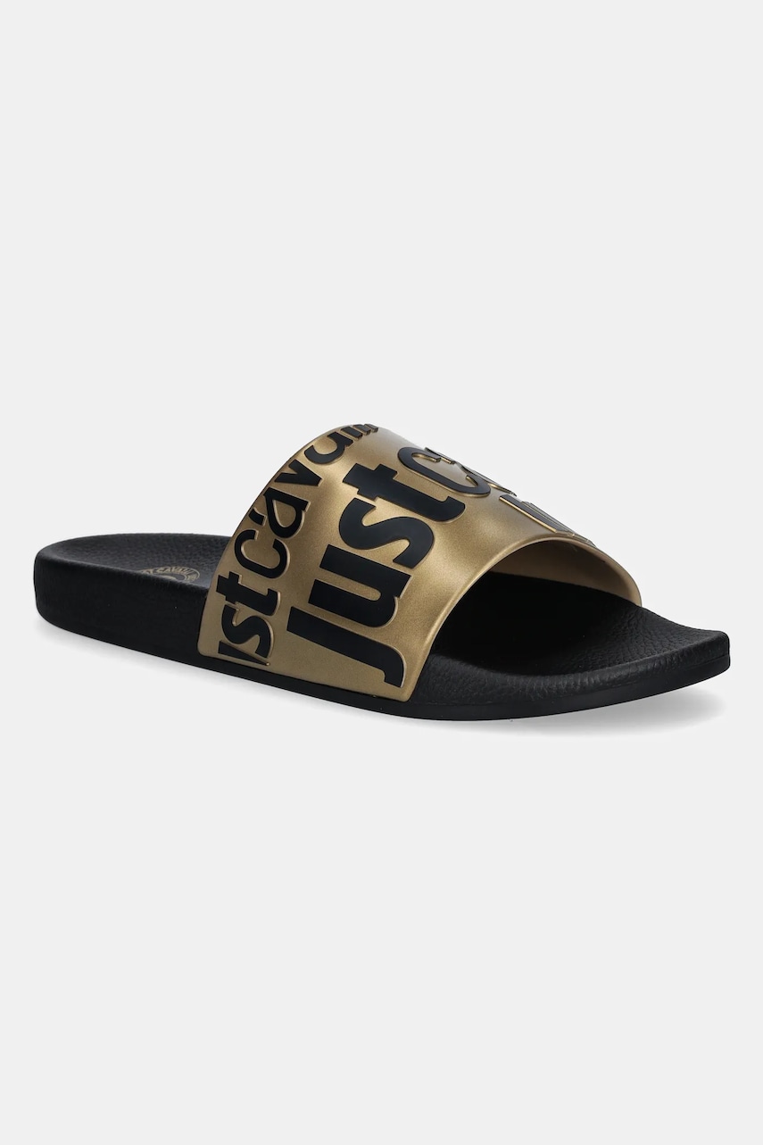 Just Cavalli papuci barbati, culoarea negru, 78QA3SZ1ZS785PL9 Just Cavalli papuci barbati, culoarea negru, 78QA3SZ1ZS785PL9