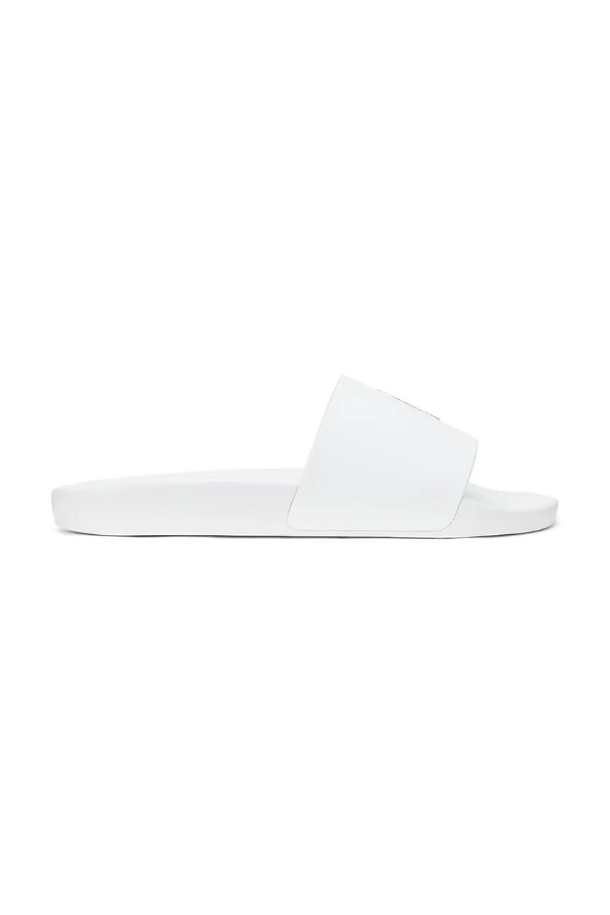 Levně Pantofle Polo Ralph Lauren Polo Slide pánské, bílá barva, 809961001004