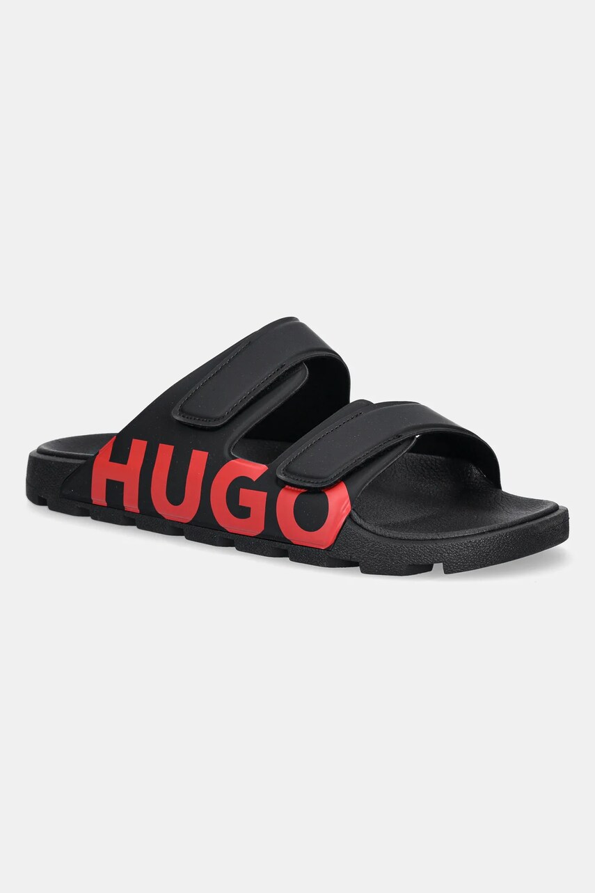 HUGO papuci Evander barbati, culoarea negru, 50542042
