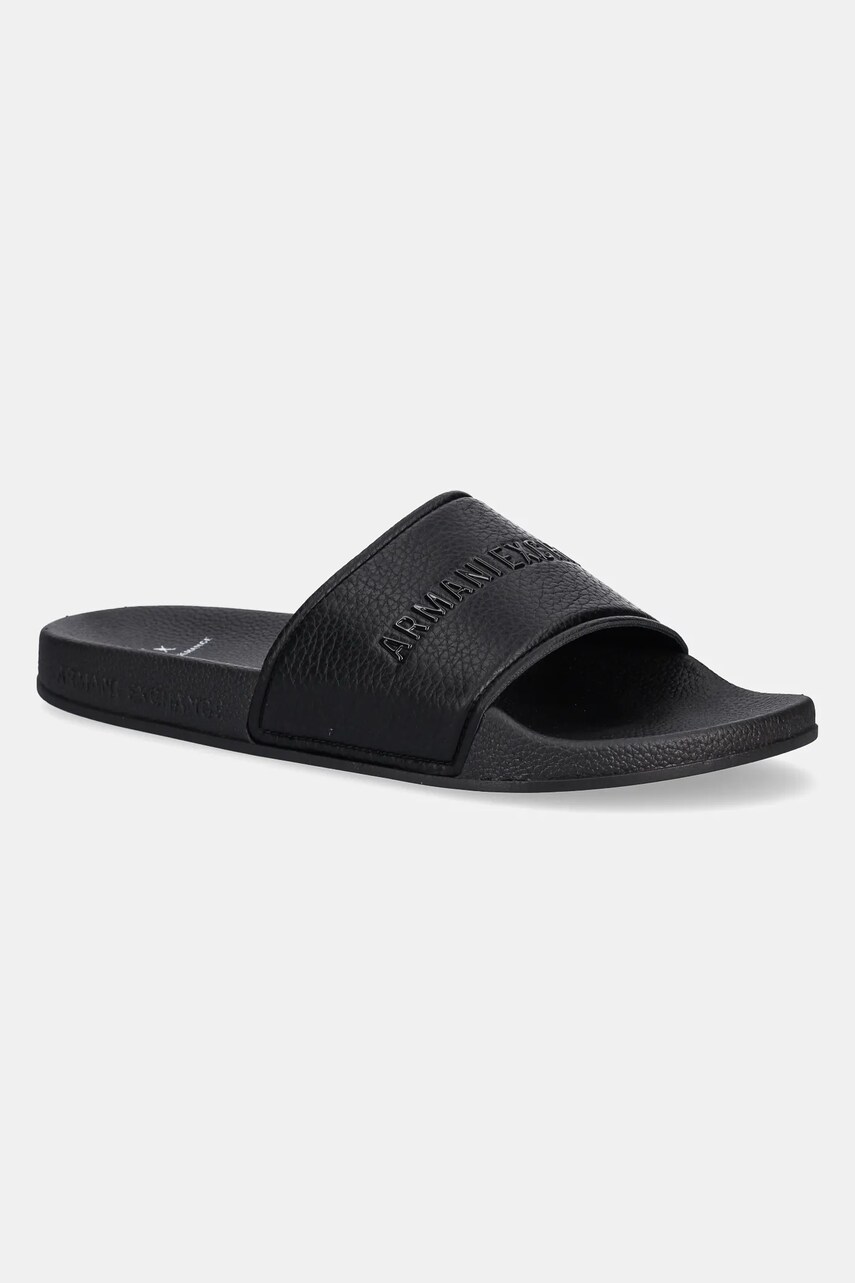 Armani Exchange papuci bărbați, culoarea negru, XUP017 XV795 00002