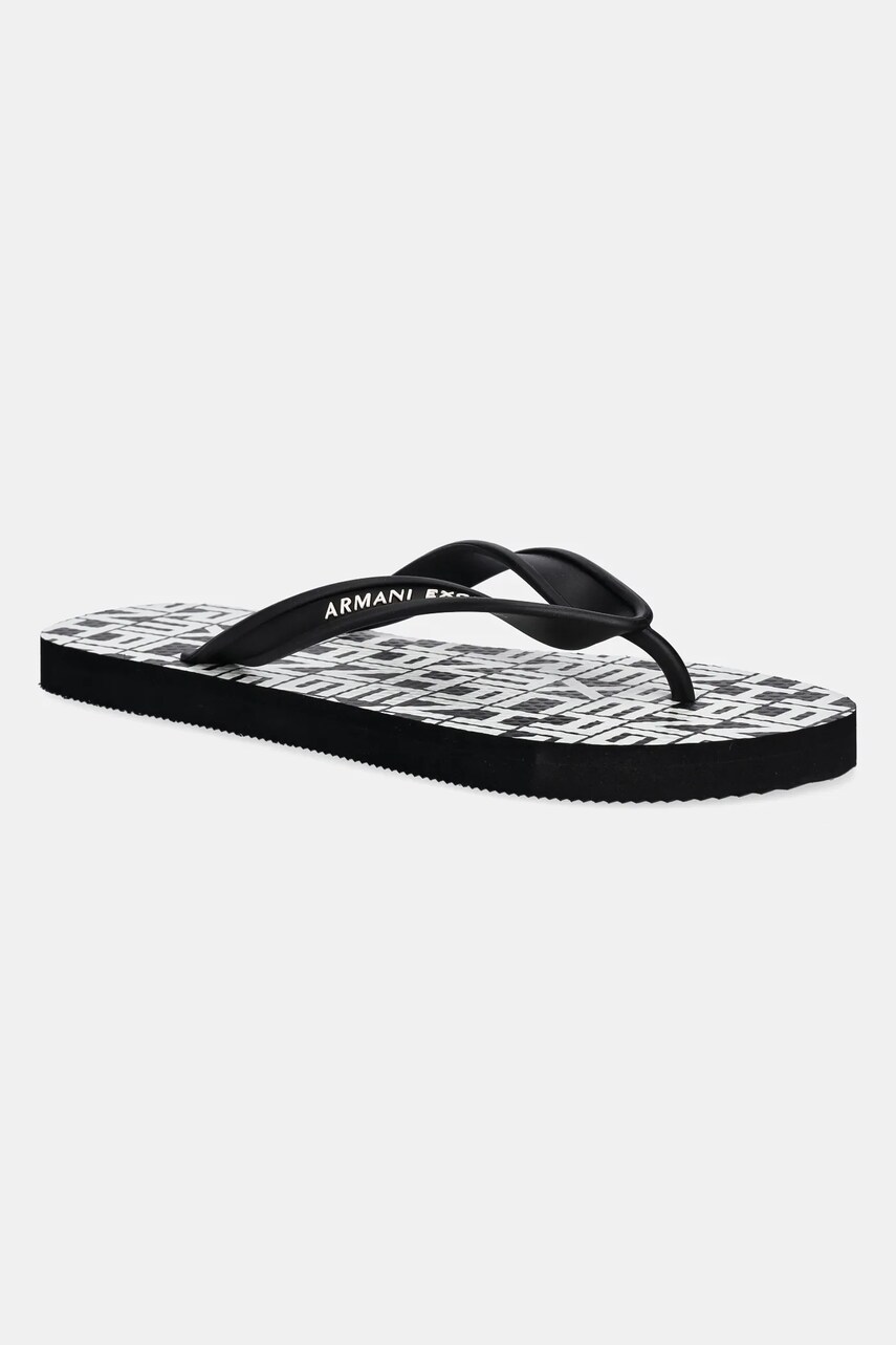 Armani Exchange slapi barbati, culoarea negru, XUQ002 XV676 N814
