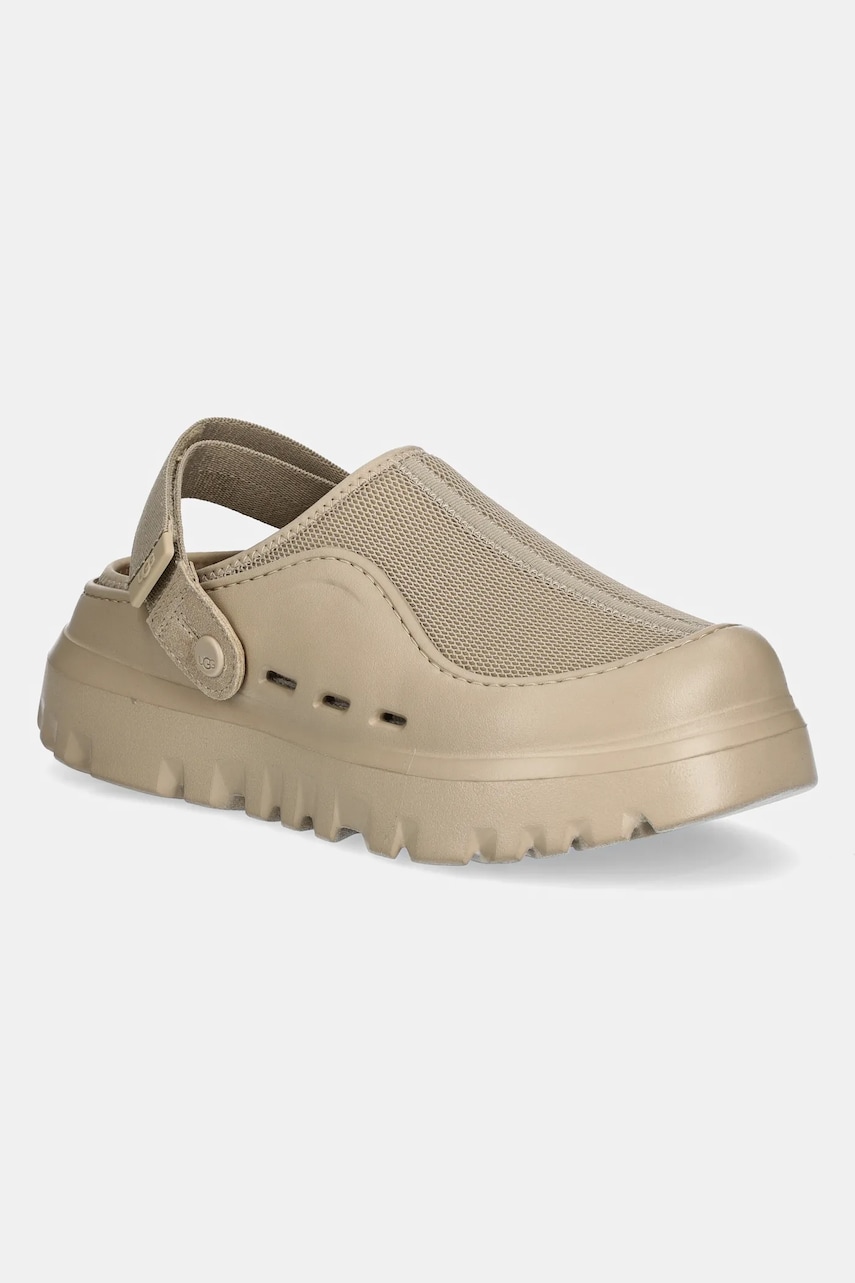 Levně Pantofle UGG Peakmod pánské, béžová barva, 1166912-DND