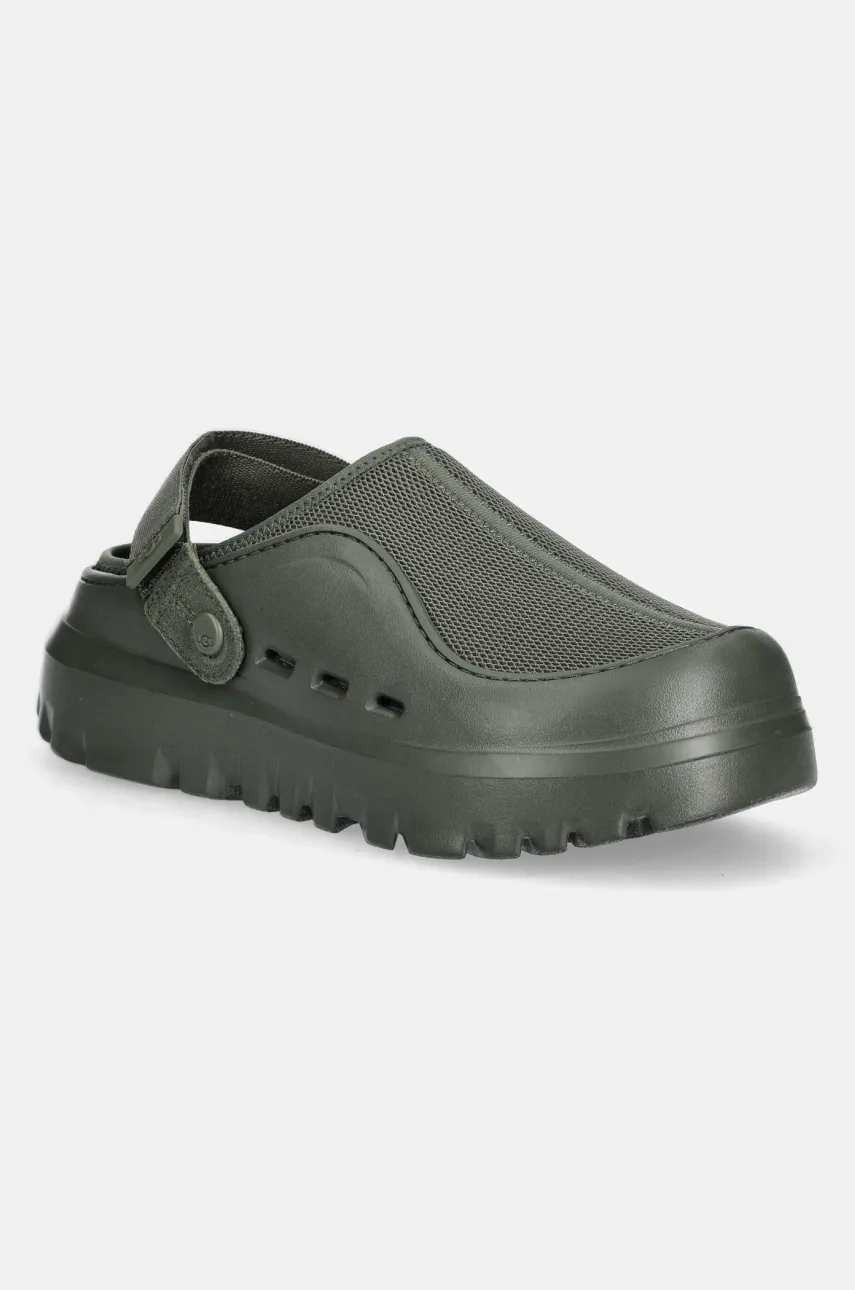 Levně Pantofle UGG Peakmod pánské, zelená barva, 1166912-WLN