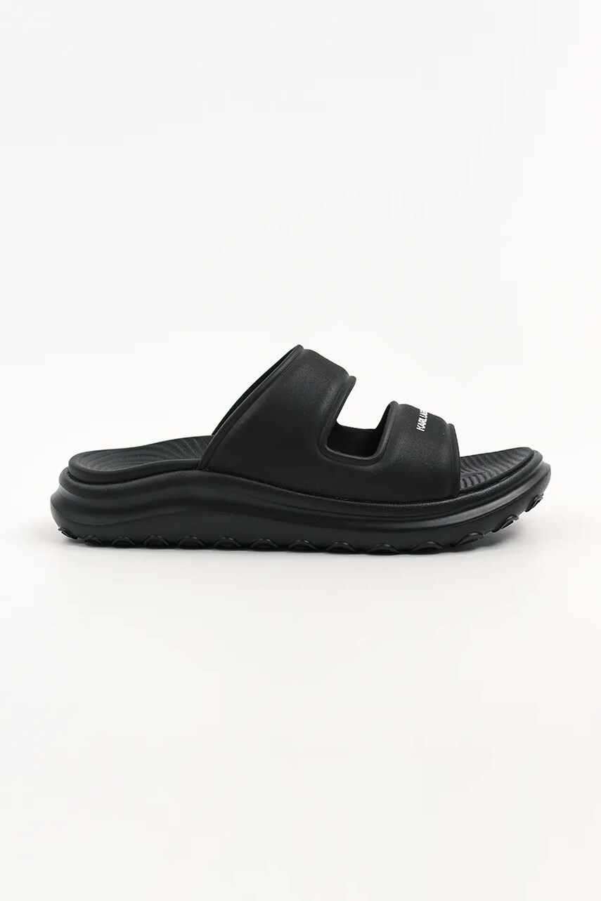 Karl Lagerfeld papuci SKUBA 2 barbati, culoarea negru, KL77005