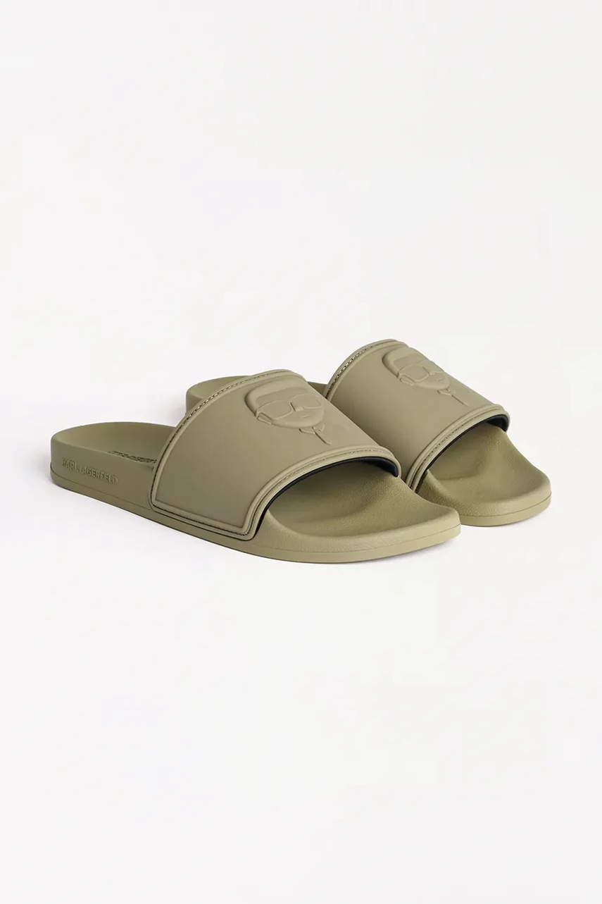 Шлепанцы Karl Lagerfeld KONDO цвет зелёный KL70009A