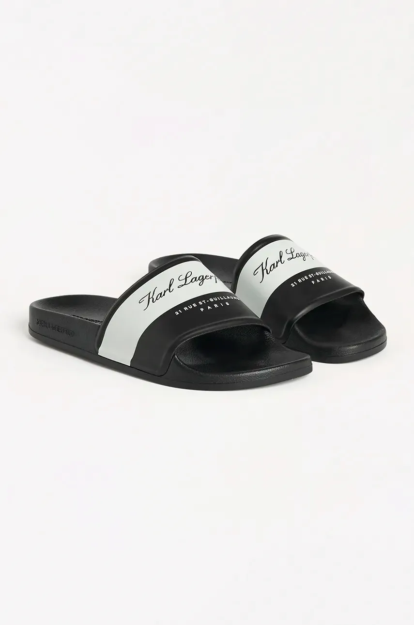 Шлепанцы Karl Lagerfeld KONDO мужские цвет чёрный KL70023 Шлепанцы Karl Lagerfeld KONDO мужские цвет чёрный KL70023
