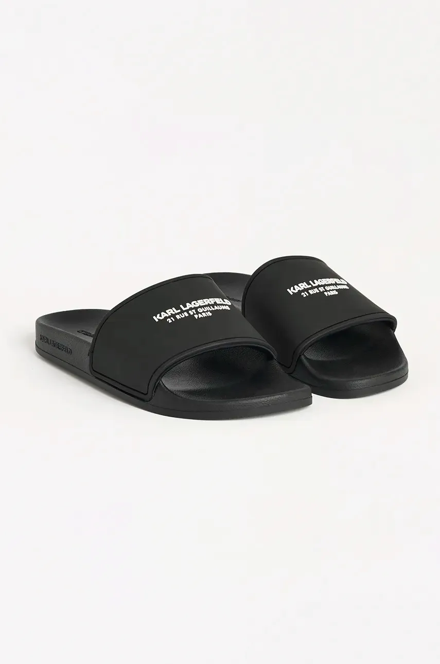 Шлепанцы Karl Lagerfeld KONDO RSG мужские цвет чёрный KL70008A Шлепанцы Karl Lagerfeld KONDO RSG мужские цвет чёрный KL70008A