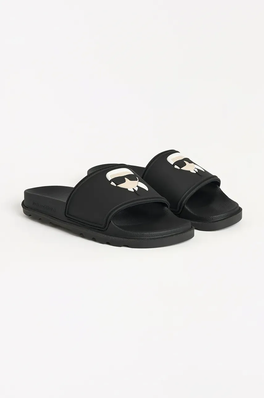 Шлепанцы Karl Lagerfeld KONDO TRED мужские цвет чёрный KL70905 Шлепанцы Karl Lagerfeld KONDO TRED мужские цвет чёрный KL70905