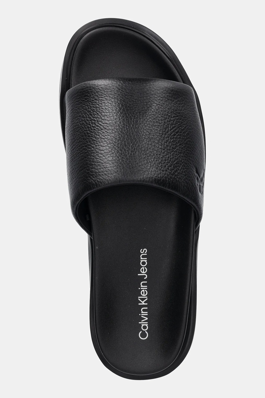 Pantofle Calvin Klein Jeans FLAT MOLDED SLIDE SANDAL LTH (obrázek 4)