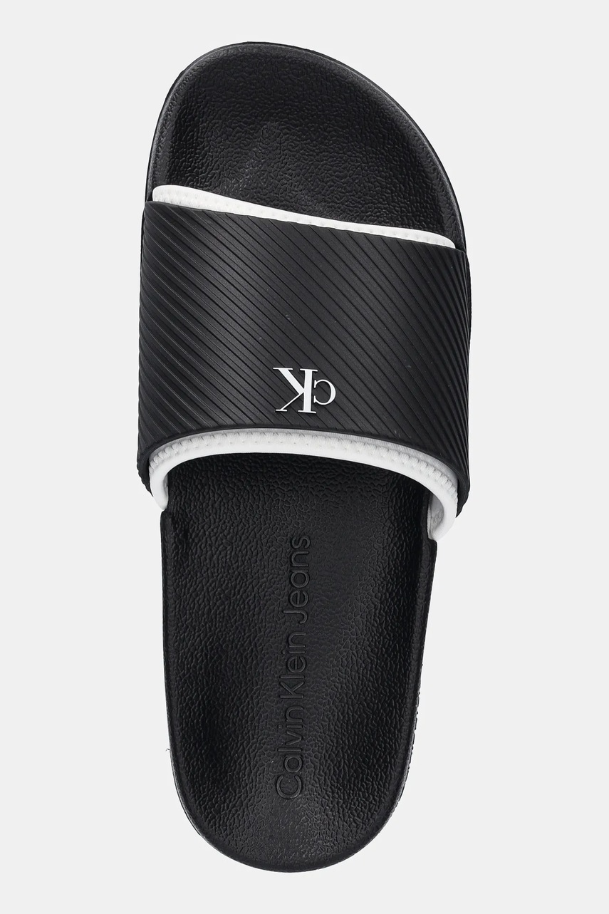 Pantofle Calvin Klein Jeans SLIDE RUBBER NEOPRENE TEXT (obrázek 3)