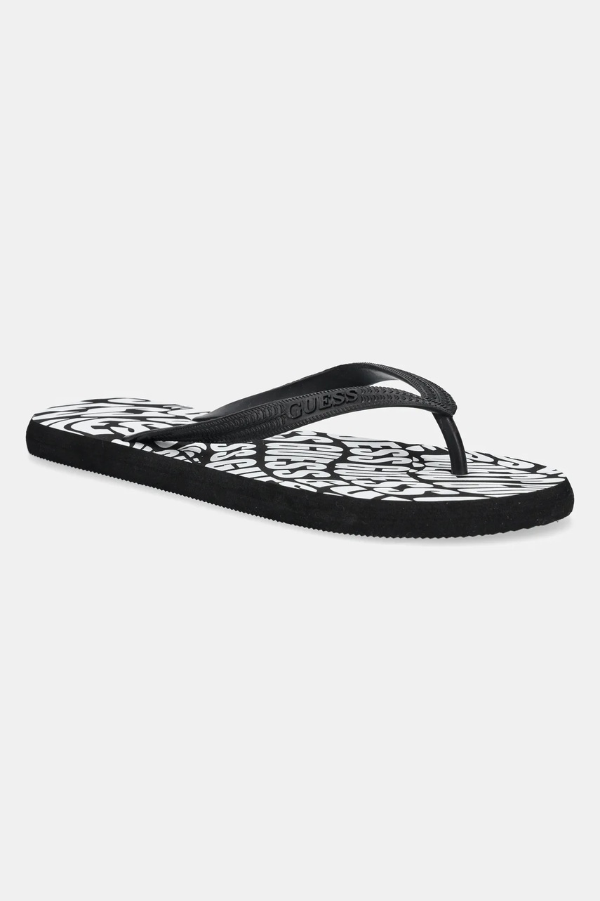 Levně Žabky Guess FLIP FLOP pánské, černá barva, F5GZ07 BB00H