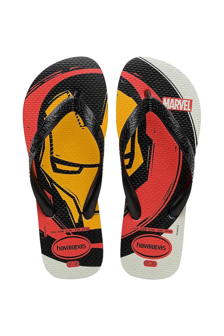 Havaianas slapi TOP MARVEL barbati, culoarea negru, 4146953-0001
