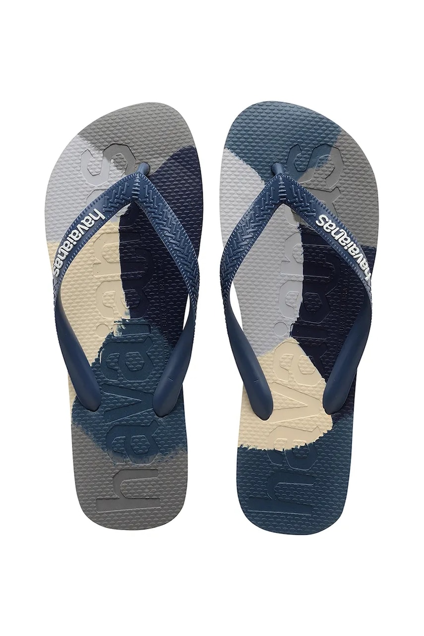 Havaianas slapi TOP LOGOMANIA COLORS II barbati, culoarea albastru marin, 4147526-0089 Havaianas slapi TOP LOGOMANIA COLORS II barbati, culoarea albastru marin, 4147526-0089
